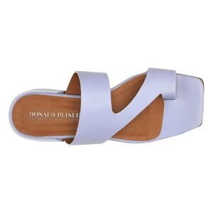 Donald Pliner Lilac Purple Quin Square Toe Leather Toe‎ Ring Sandal Size 8 1/2